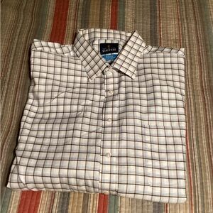 Stafford Men's Multicolor Plaid Button Down Shirt